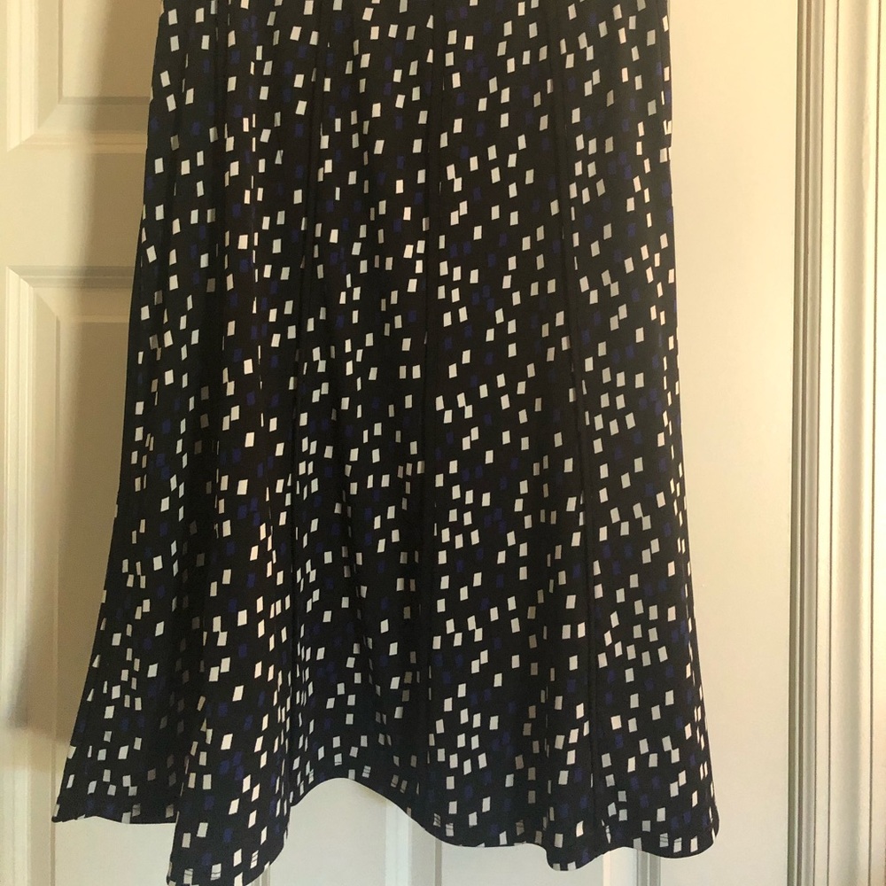 Printed A-line Skirt - great for office - size M